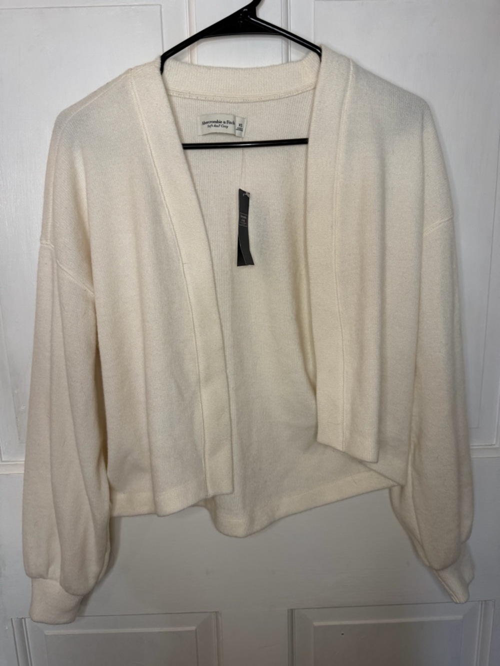 Abercrombie & Fitch Soft A&F Cozy Cream Open-Front Women's Sweater